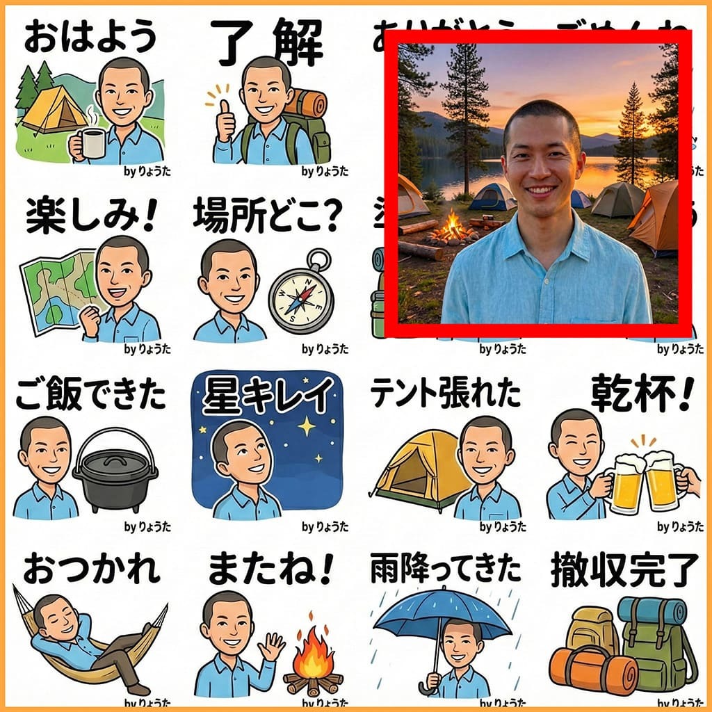野球チームのスタンプ制作事例