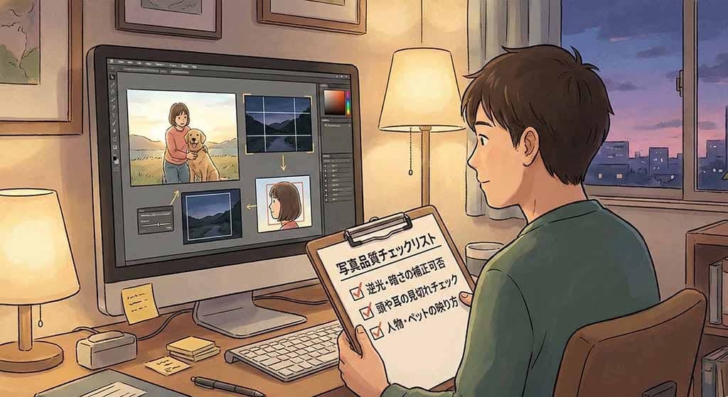 写真品質チェックのイメージ